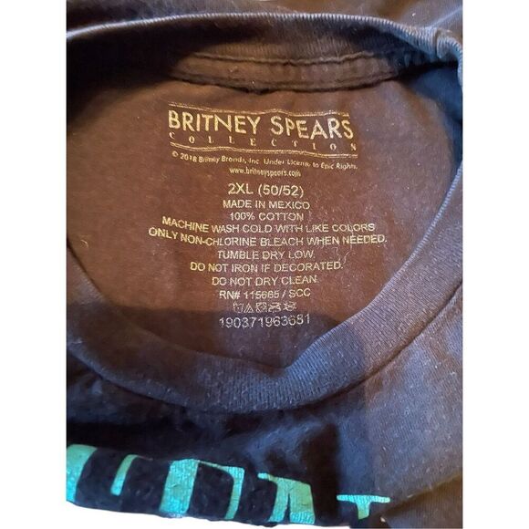 Britney Spears Collection Womens Black Baby One More Time Graphic T-Shirt 2XL - Picture 4 of 6